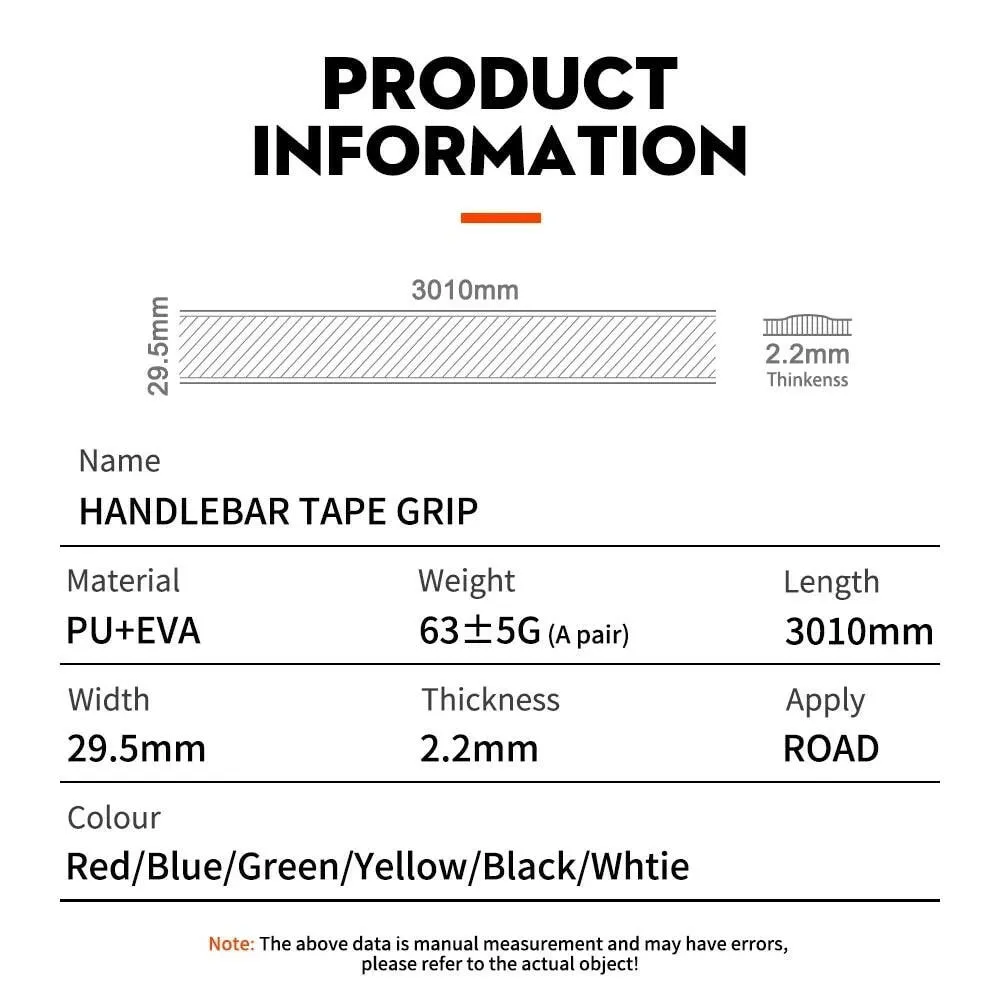 1pair Perforated Breathable Handlebar Tapes Non-slip Road Bike Bar Tape EVA/PU Soft Anti-Vibration Wrap Tape Durable Bar Bartape