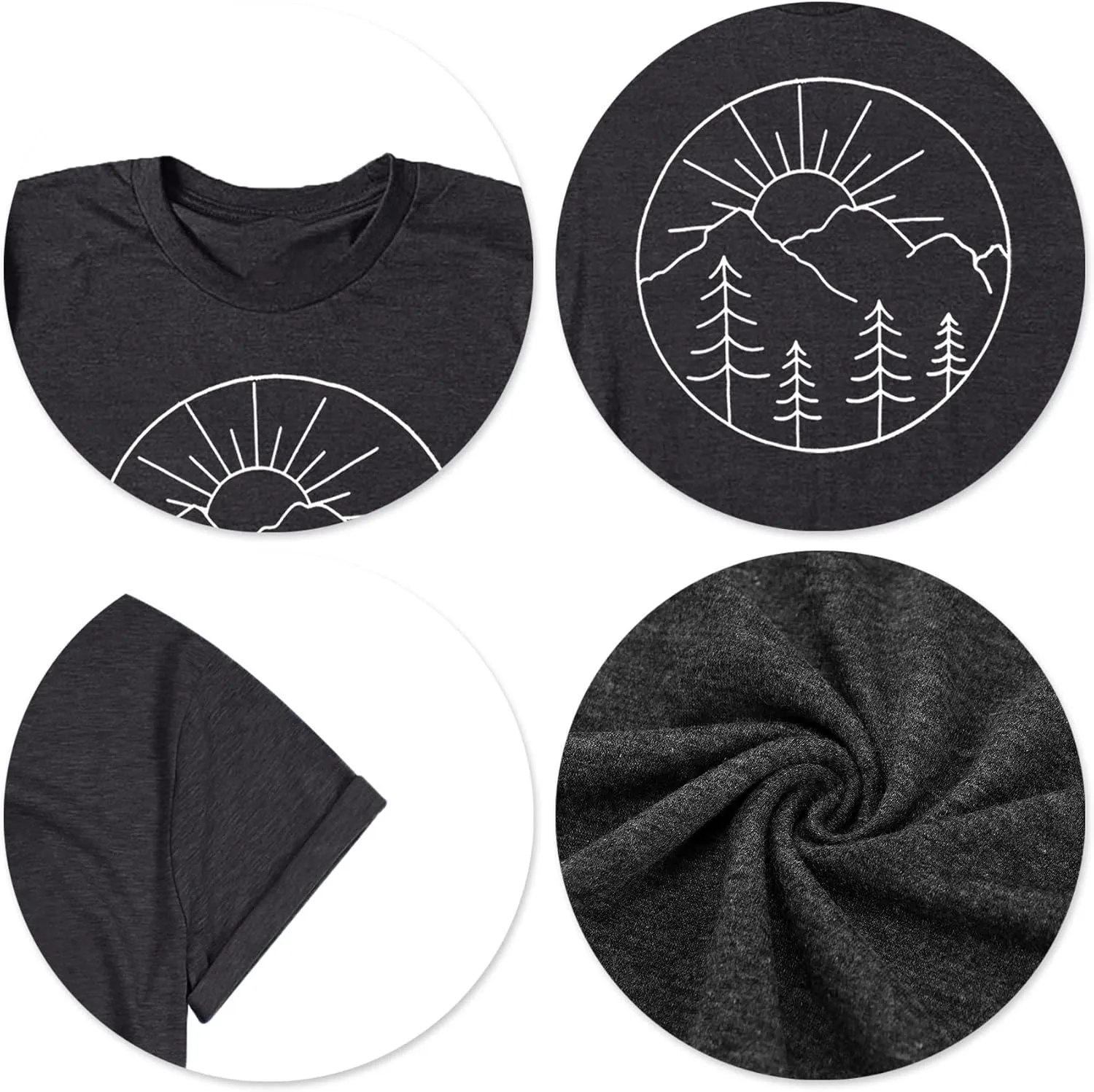 Adventure Tshirt Women Mountain Shirts Hiking Graphic Tees Summer Outdoor Casual Vacation Tops