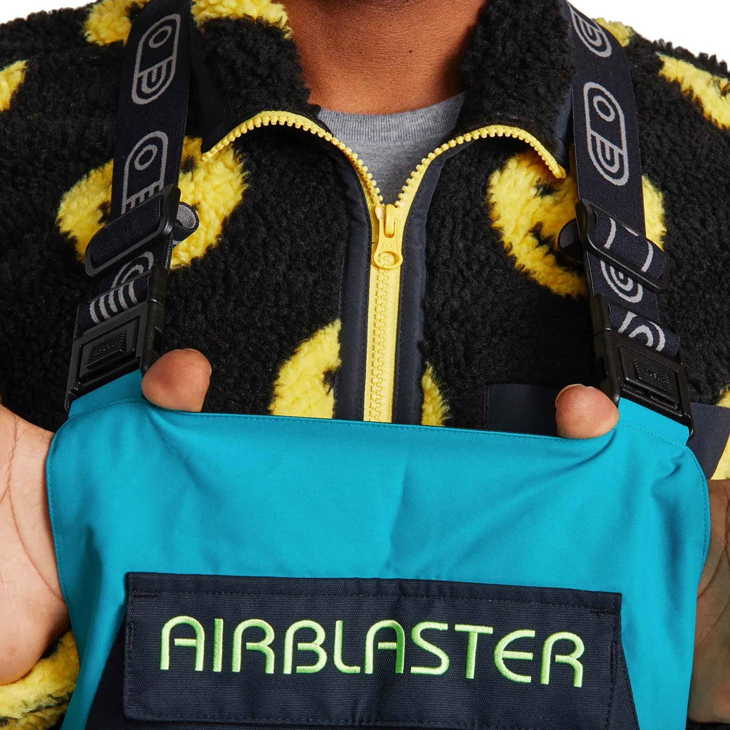 Airblaster Freedom Bib Pants Mens Teal