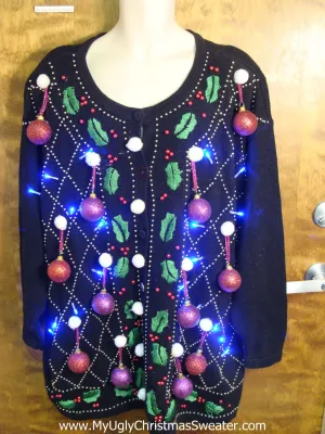 Best Big Man or Wm Light Up Ugly Xmas Sweater