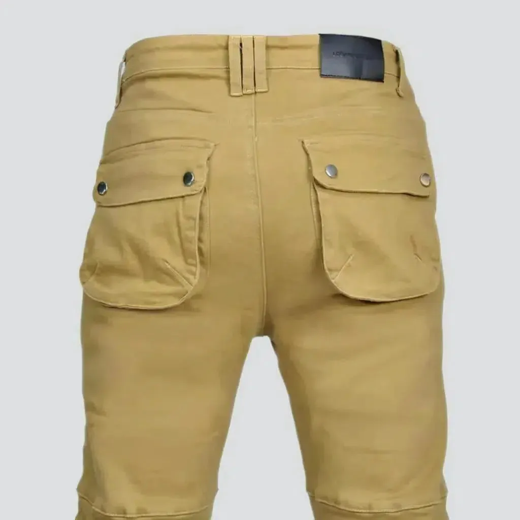 Biker men's color jeans
