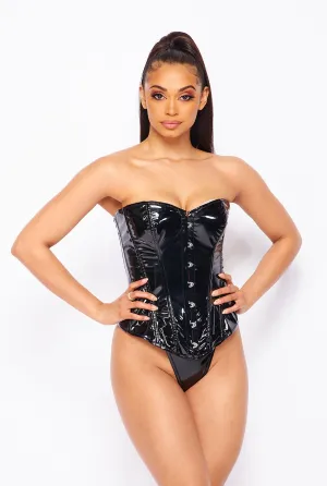 Black Bustier Corset Top