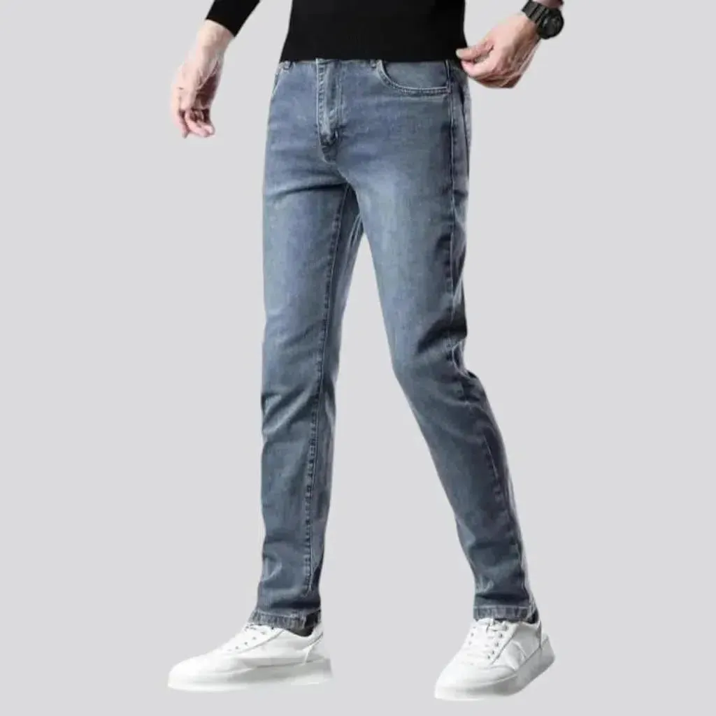 Blue men's street jeans