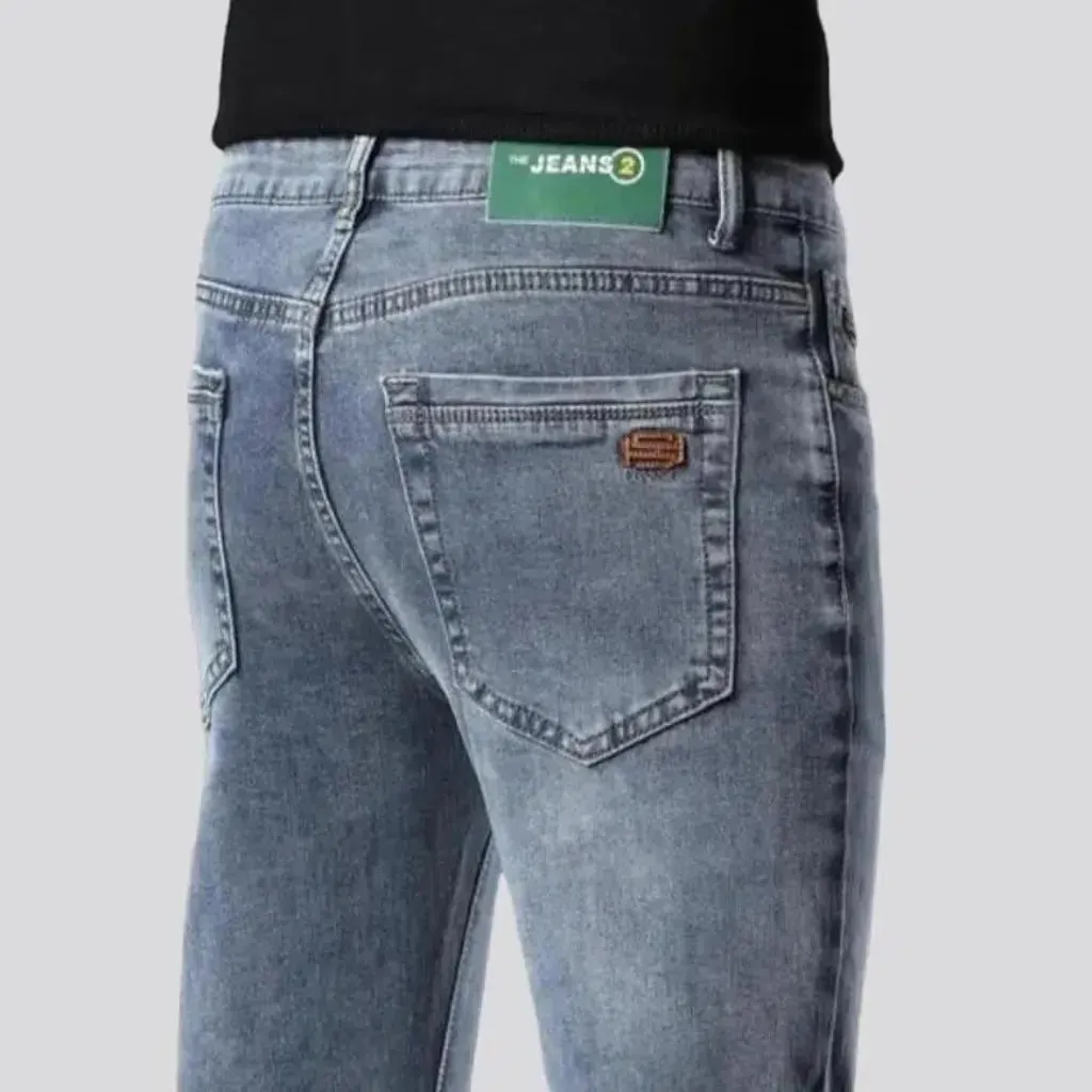 Blue men's street jeans