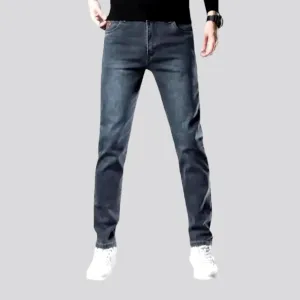 Blue men's street jeans