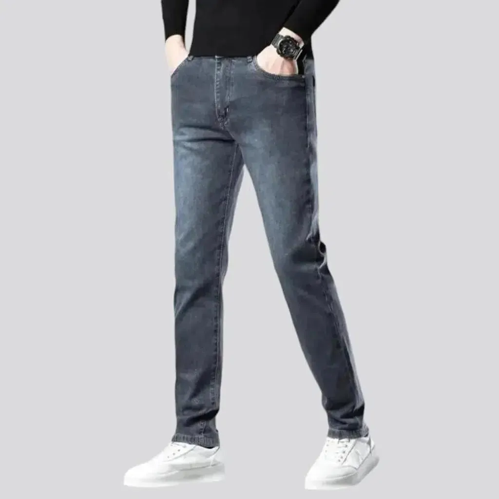 Blue men's street jeans