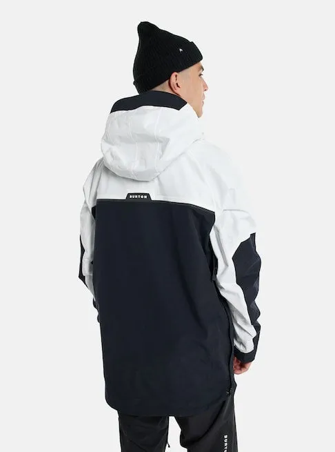 Burton Frostner Mens Anorak Jacket Stout White / Black