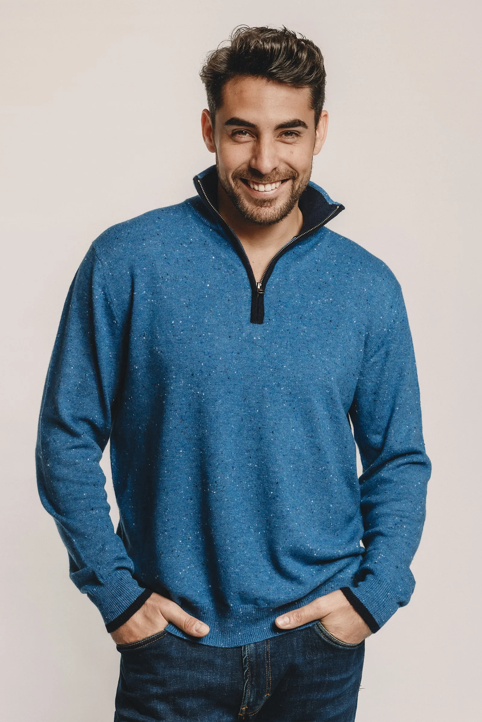 Cashmere Half Zip Sweater