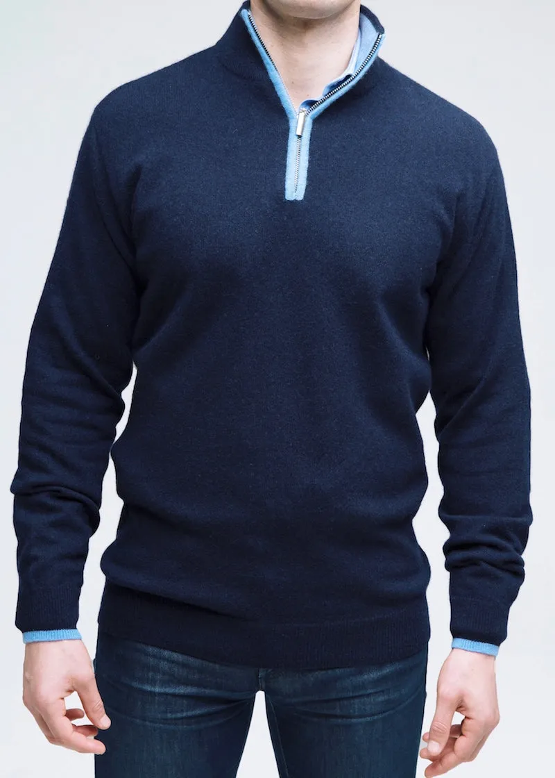 Cashmere Half Zip Sweater