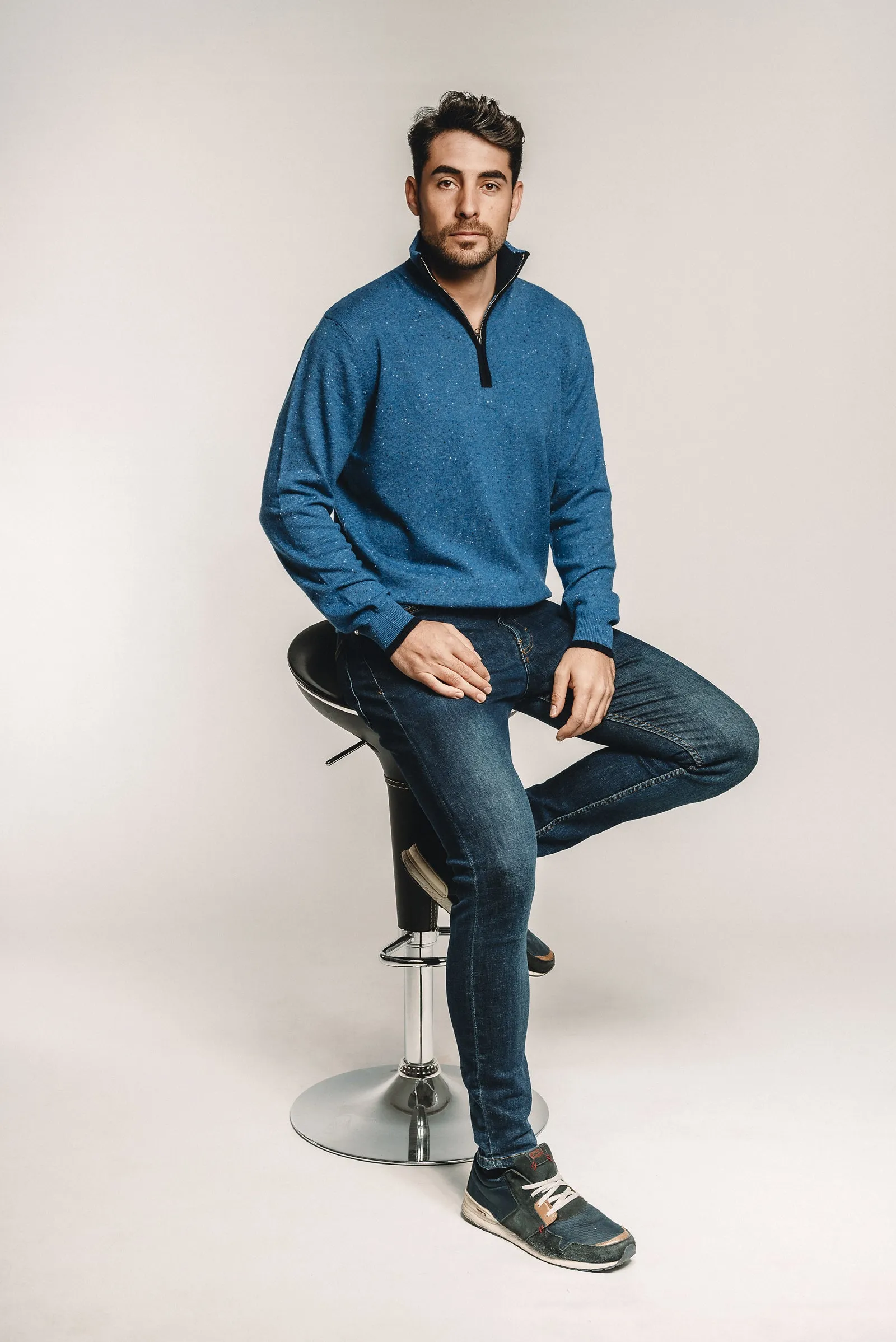Cashmere Half Zip Sweater