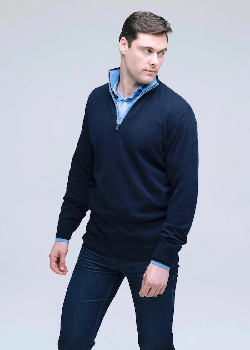 Cashmere Half Zip Sweater