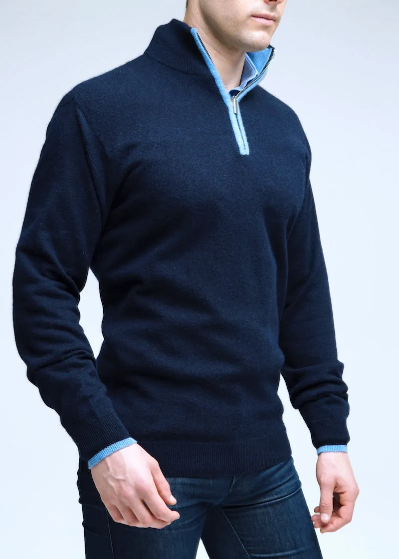 Cashmere Half Zip Sweater