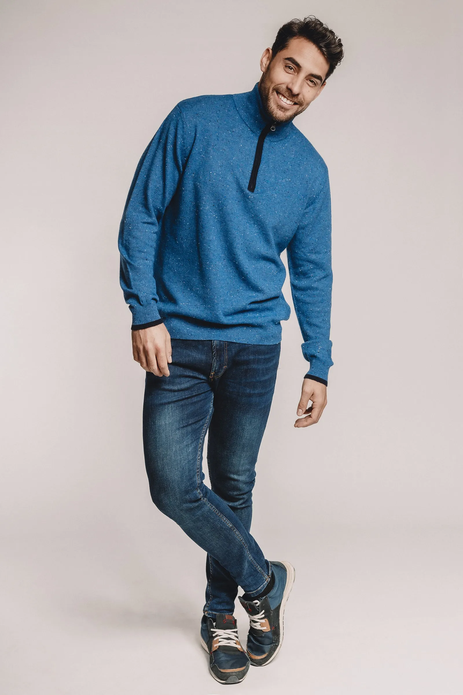 Cashmere Half Zip Sweater