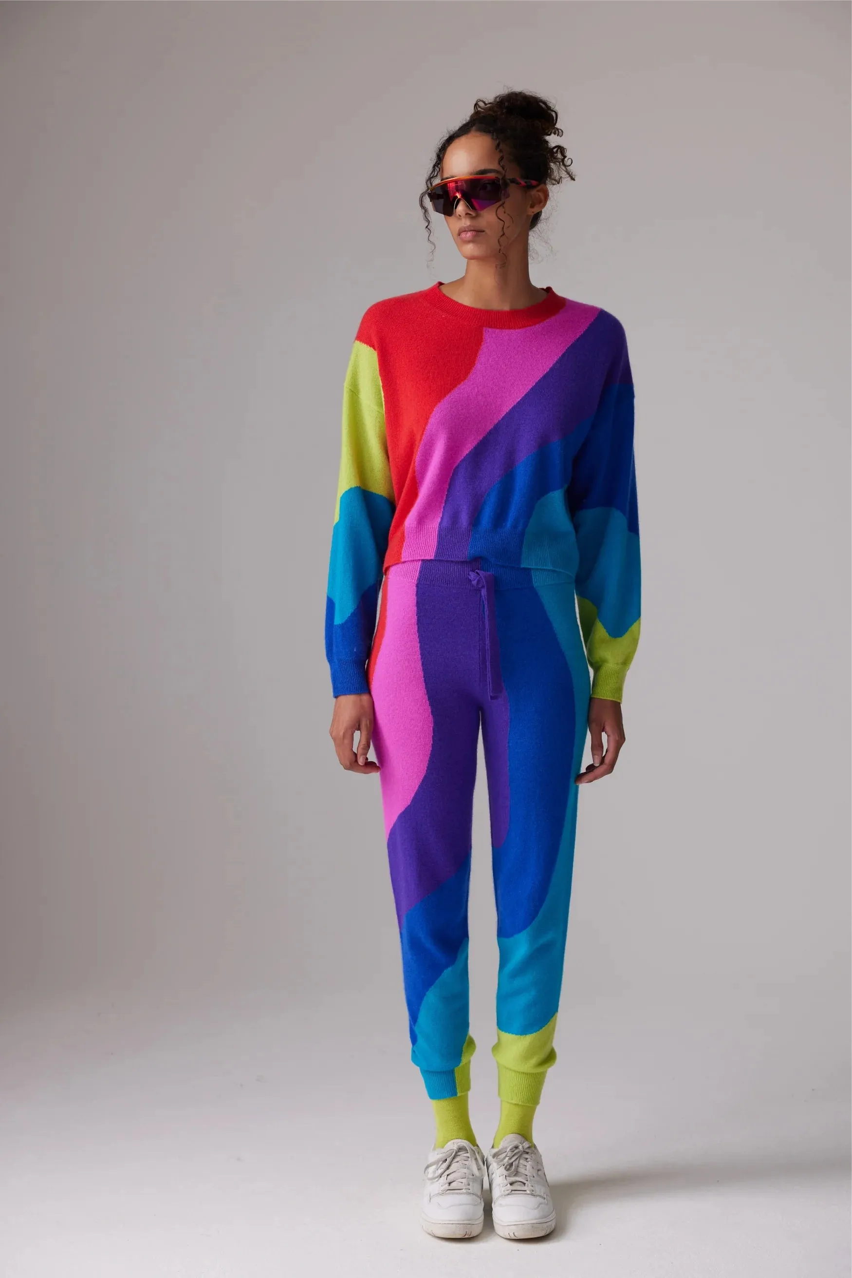 Colorush Wavestripe Crew Sweater