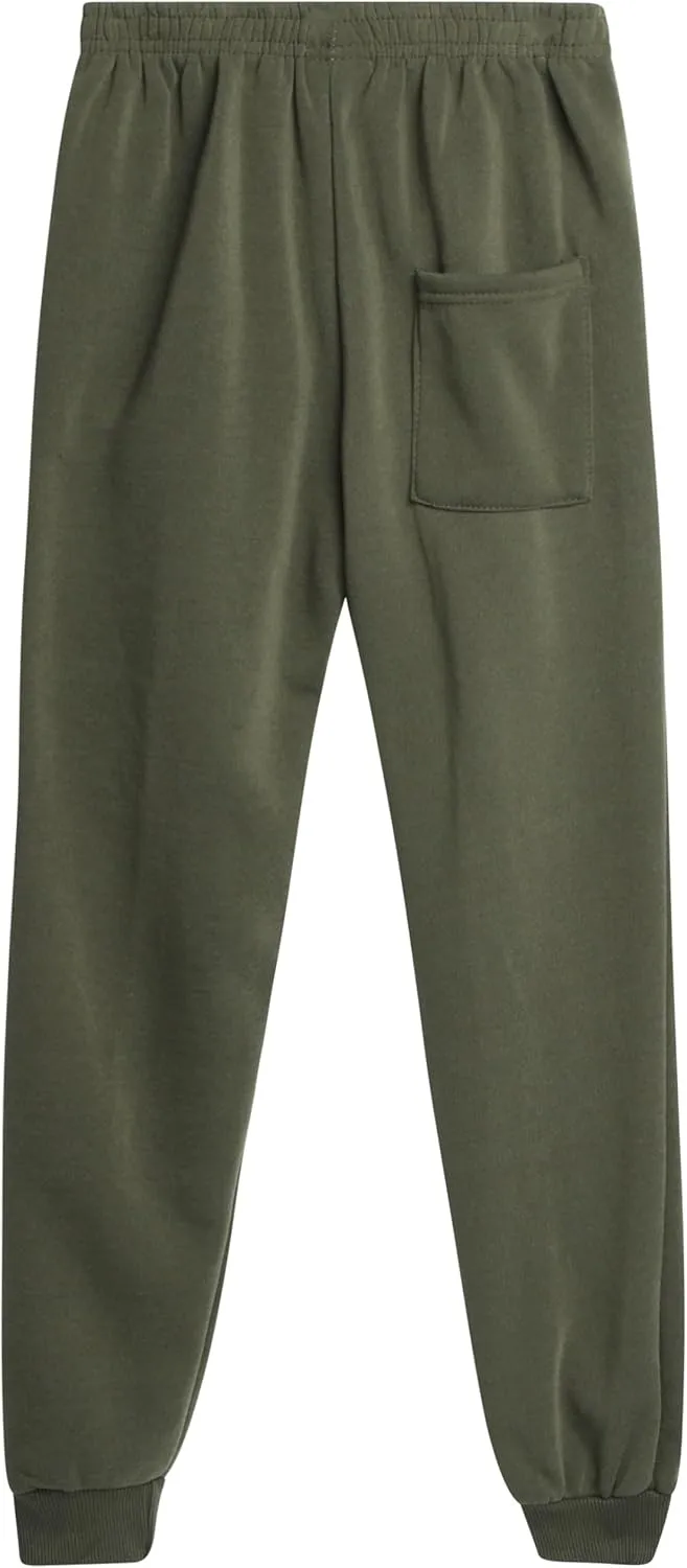 Coney Island Boys Sweatpants - 4 Pack Athletic Sweat Pants with Pocket Soft Boys Joggers Kids Sweatpants (Sizes 5-16)