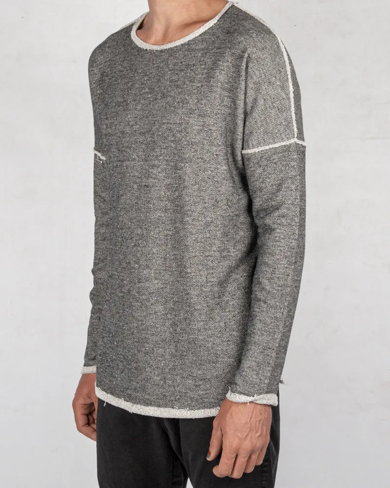 Crew neck sweater grey