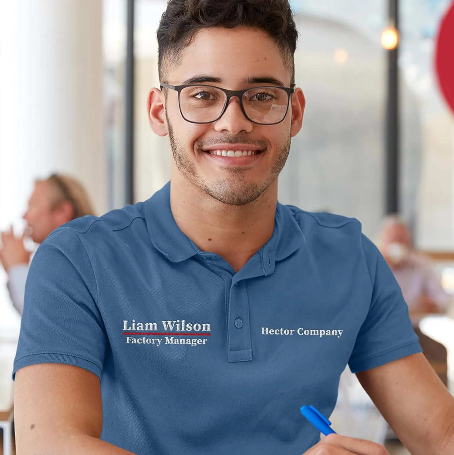 Custom Polo Shirt for Men Personalized Embroidered Short Sleeve Polo Golf Shirt Add Your Text Name