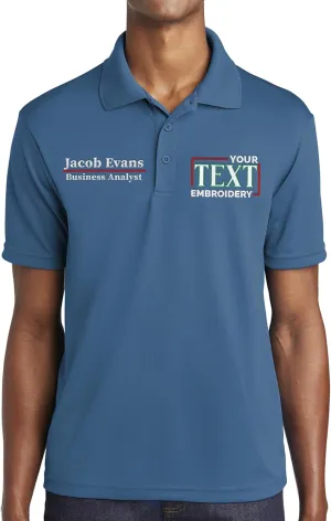 Custom Polo Shirt for Men Personalized Embroidered Short Sleeve Polo Golf Shirt Add Your Text Name