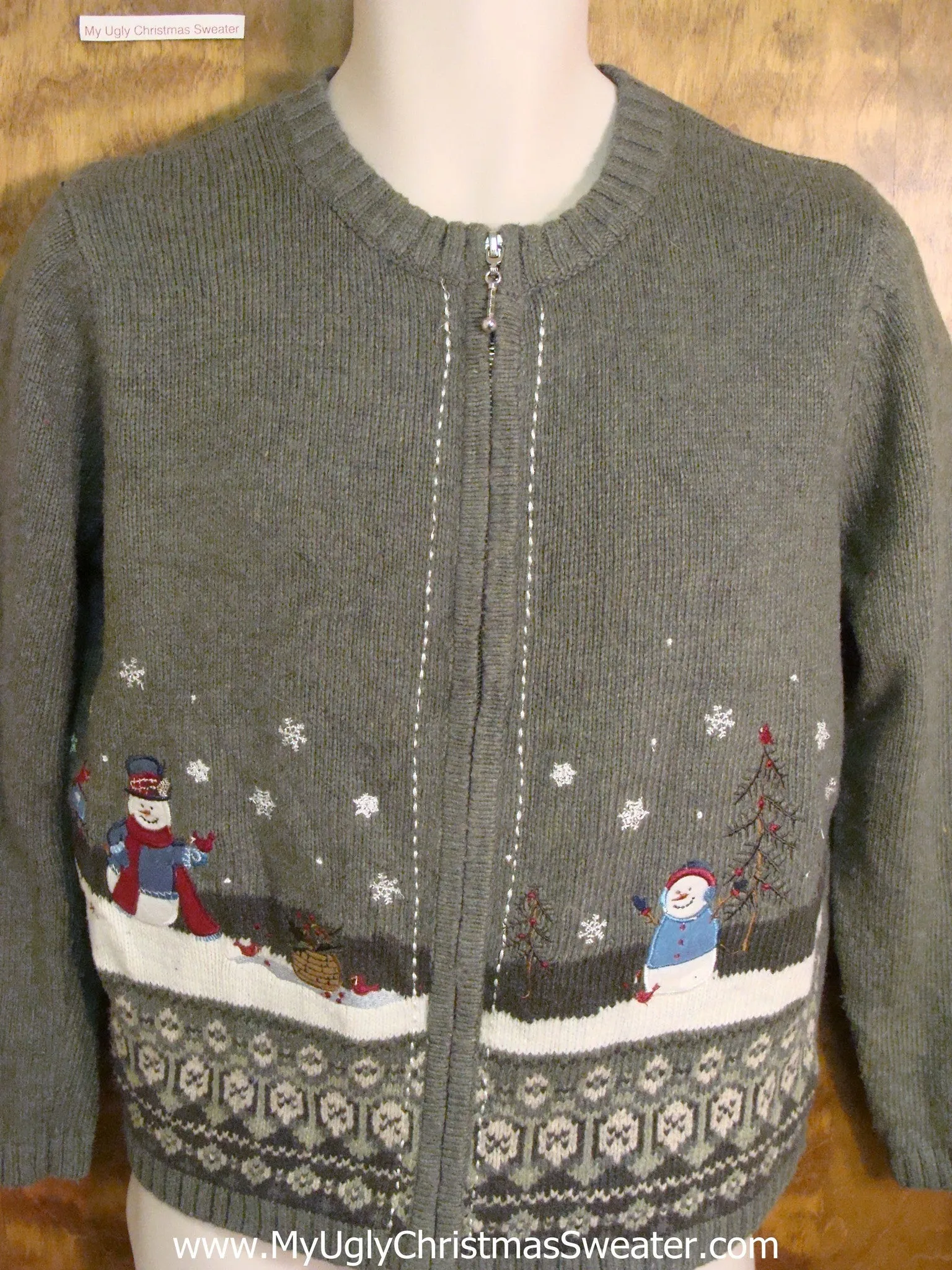 Cute Happy Snowmen Funny Christmas Sweater