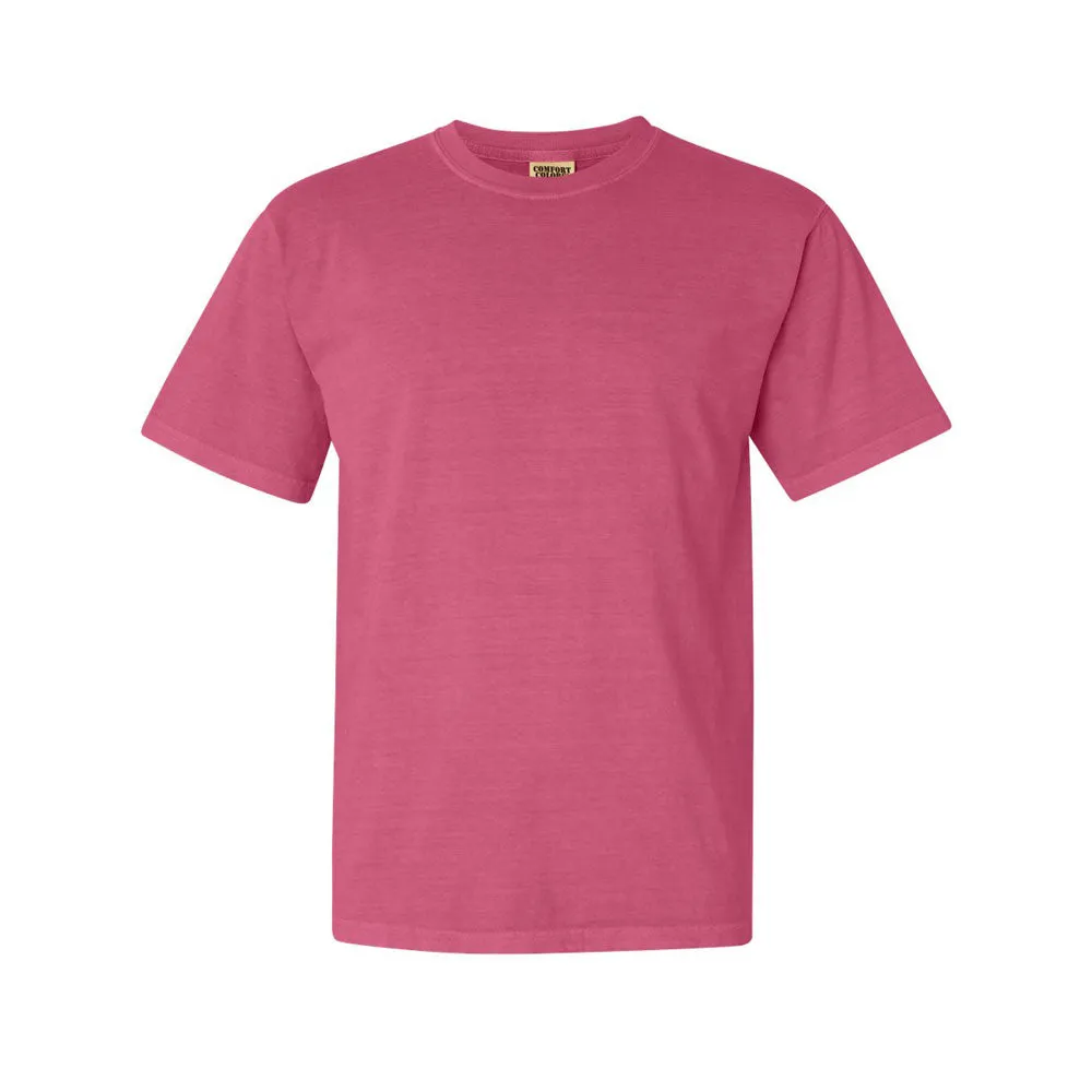 Embroidered Smiley Face Comfort Colors T-Shirt
