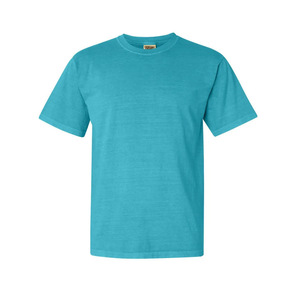 Embroidered Smiley Face Comfort Colors T-Shirt