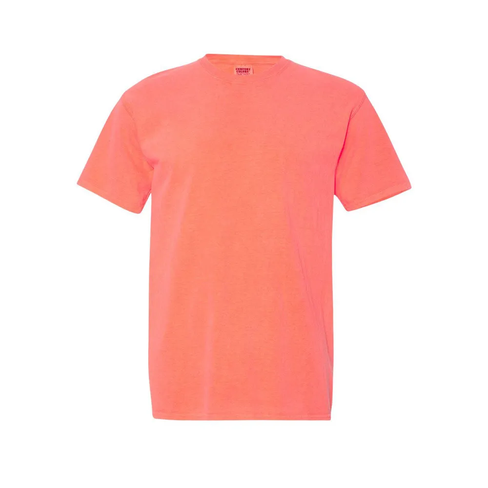 Embroidered Smiley Face Comfort Colors T-Shirt