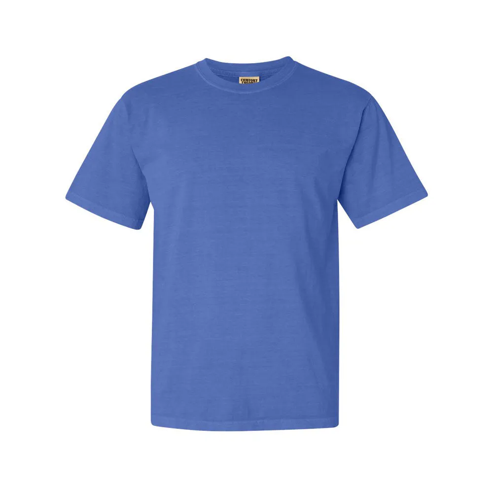 Embroidered Smiley Face Comfort Colors T-Shirt