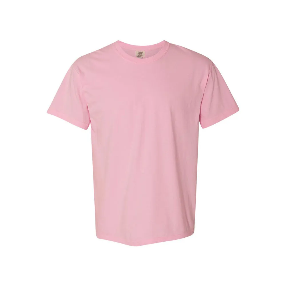 Embroidered Smiley Face Comfort Colors T-Shirt