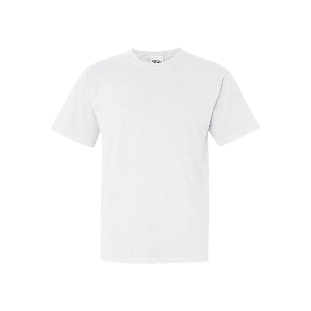 Embroidered Smiley Face Comfort Colors T-Shirt