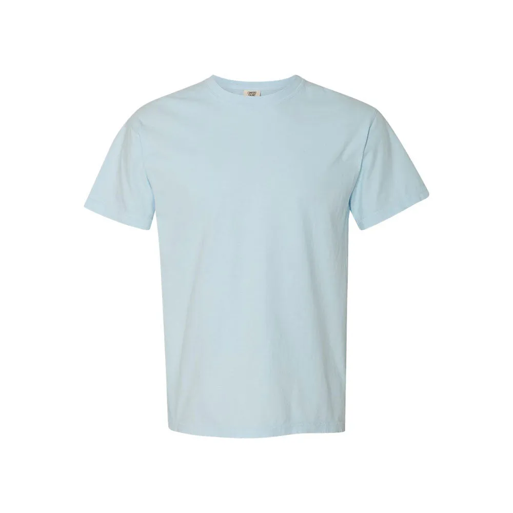 Embroidered Smiley Face Comfort Colors T-Shirt