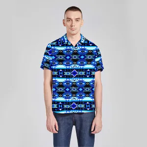 Force of Nature Winter Night Button Up Silk Shirt