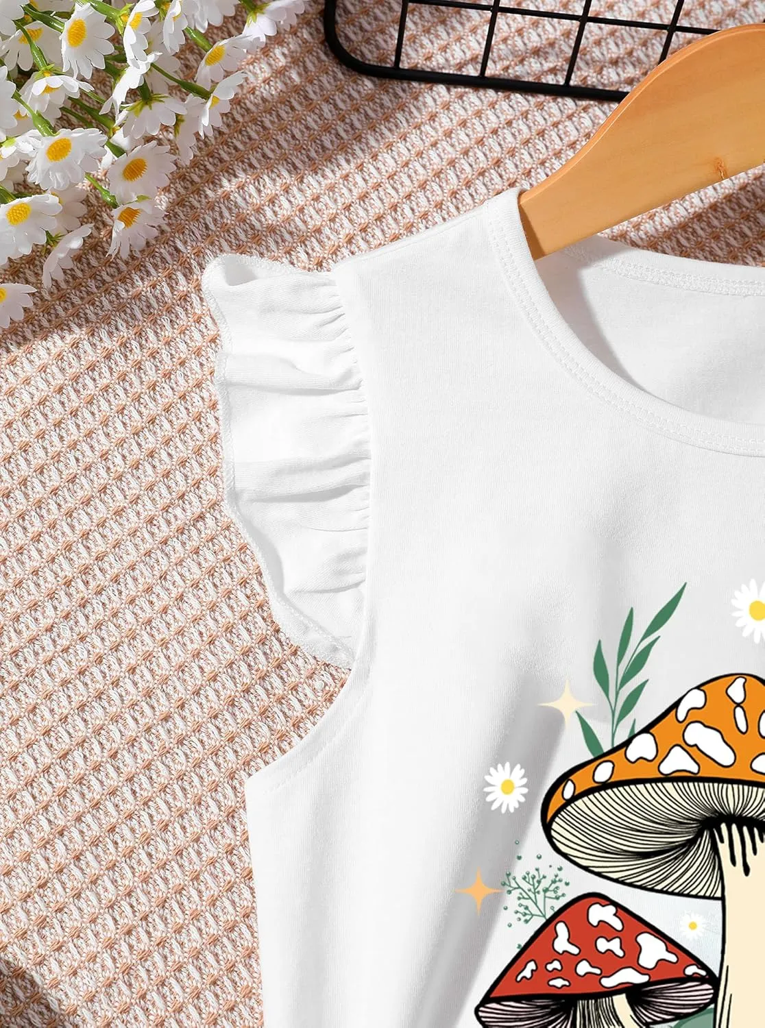 Girls' Graphic Tank Tops Kids Cute Summer Tops Casual Sleeveless Shirts