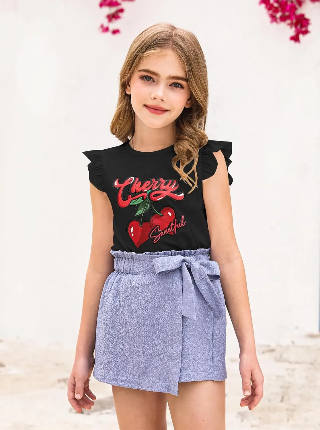 Girls' Graphic Tank Tops Kids Cute Summer Tops Casual Sleeveless Shirts