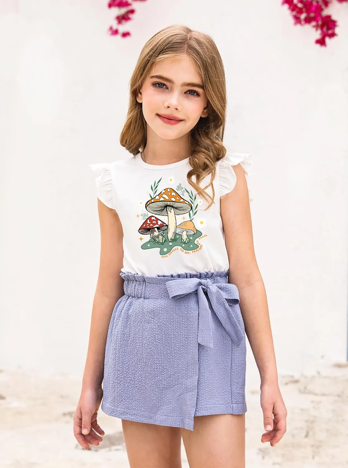 Girls' Graphic Tank Tops Kids Cute Summer Tops Casual Sleeveless Shirts
