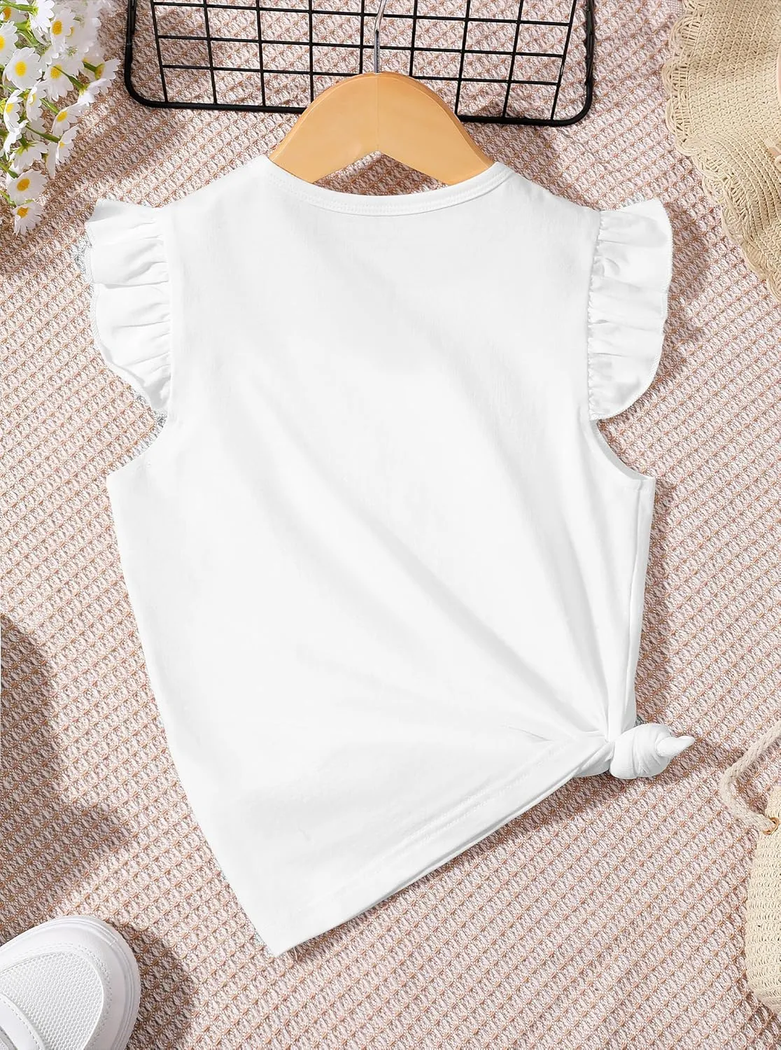 Girls' Graphic Tank Tops Kids Cute Summer Tops Casual Sleeveless Shirts