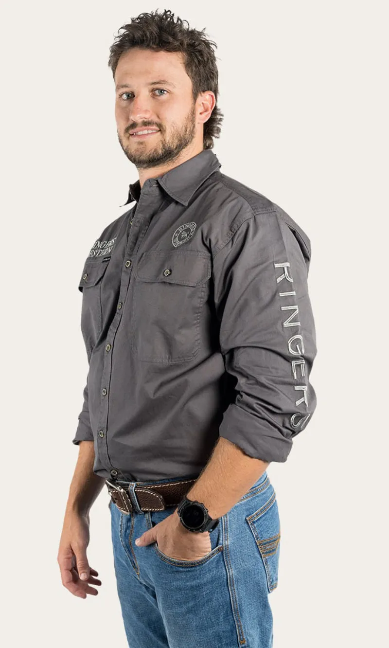 Hawkeye Mens Full Button Workshirt, More Colours