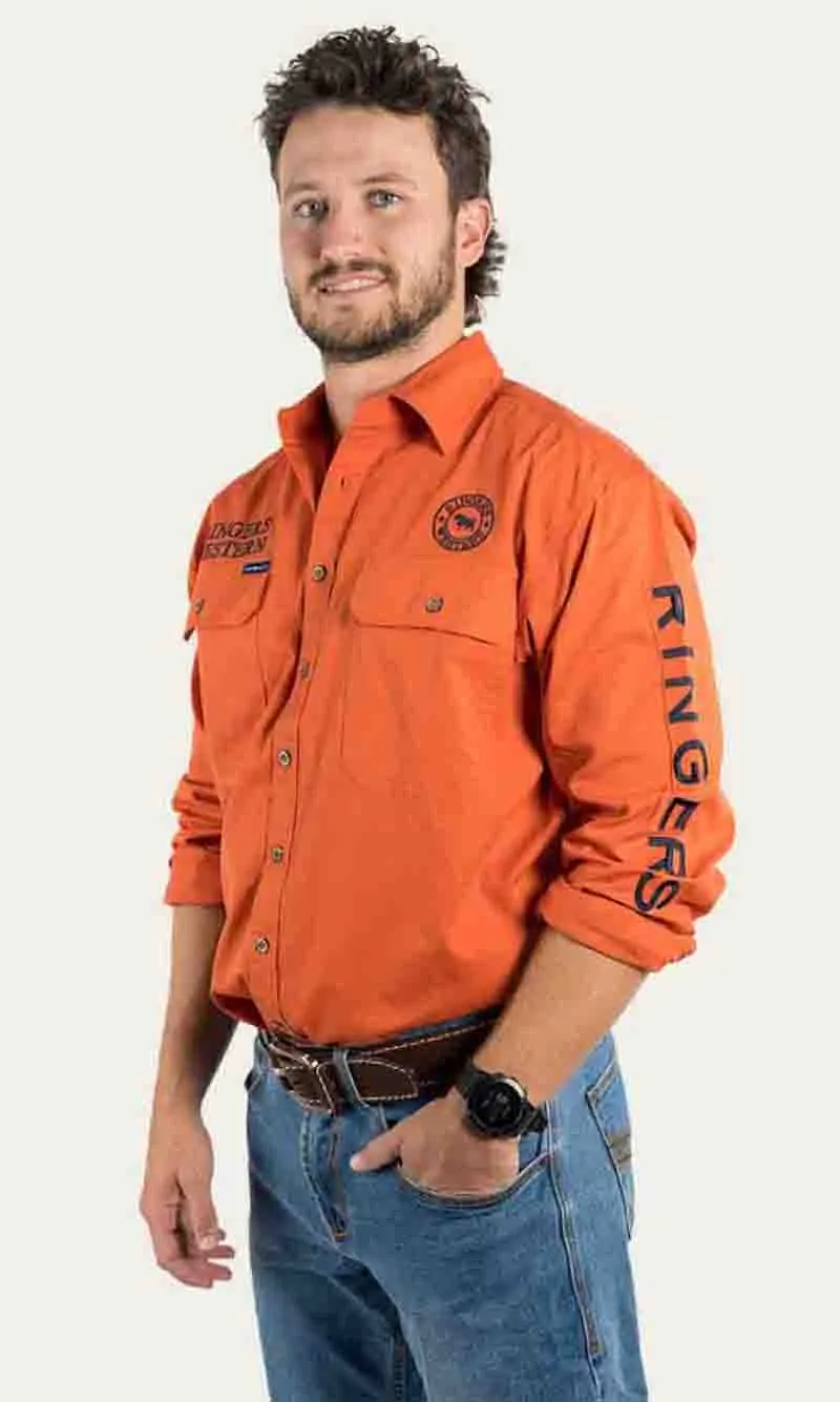 Hawkeye Mens Full Button Workshirt, More Colours