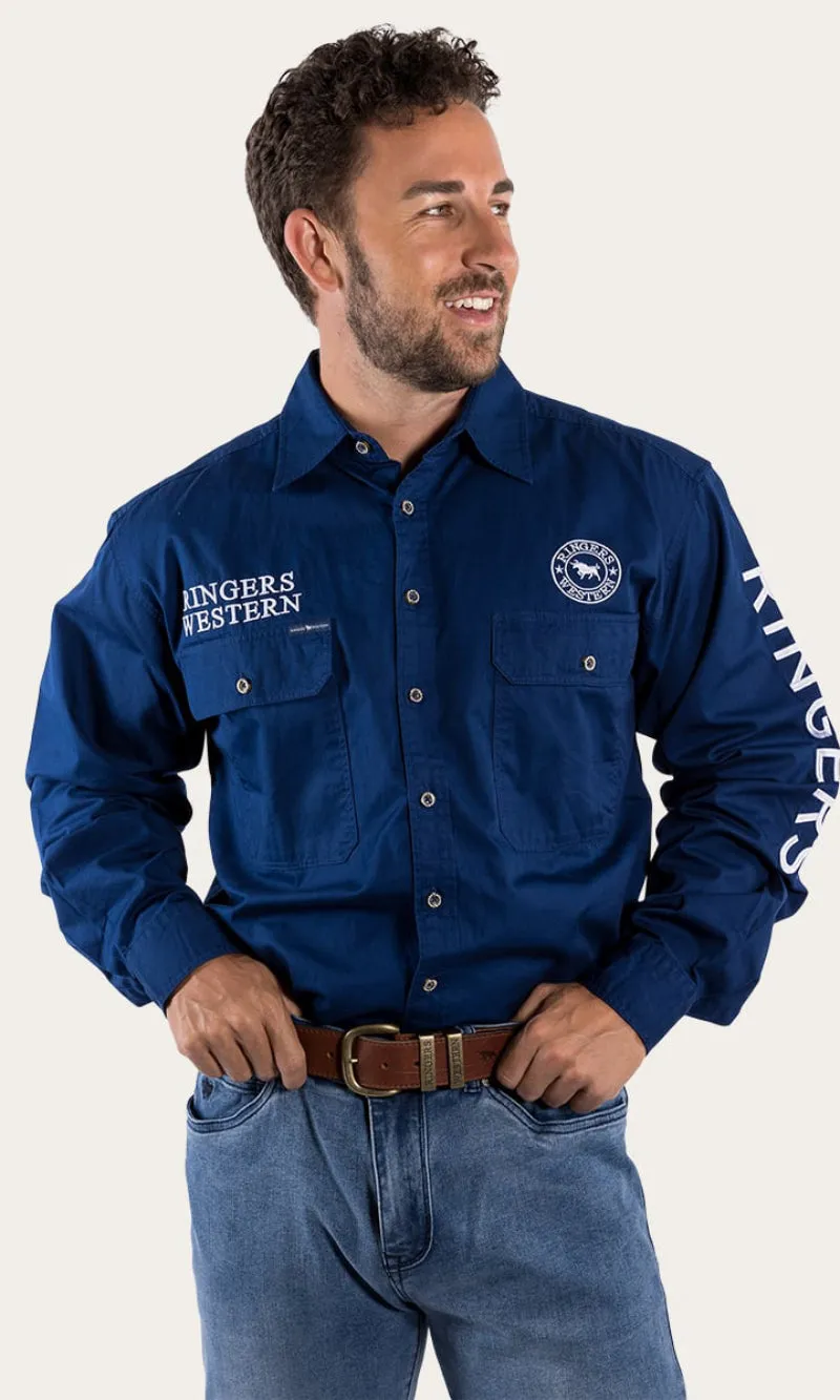 Hawkeye Mens Full Button Workshirt, More Colours