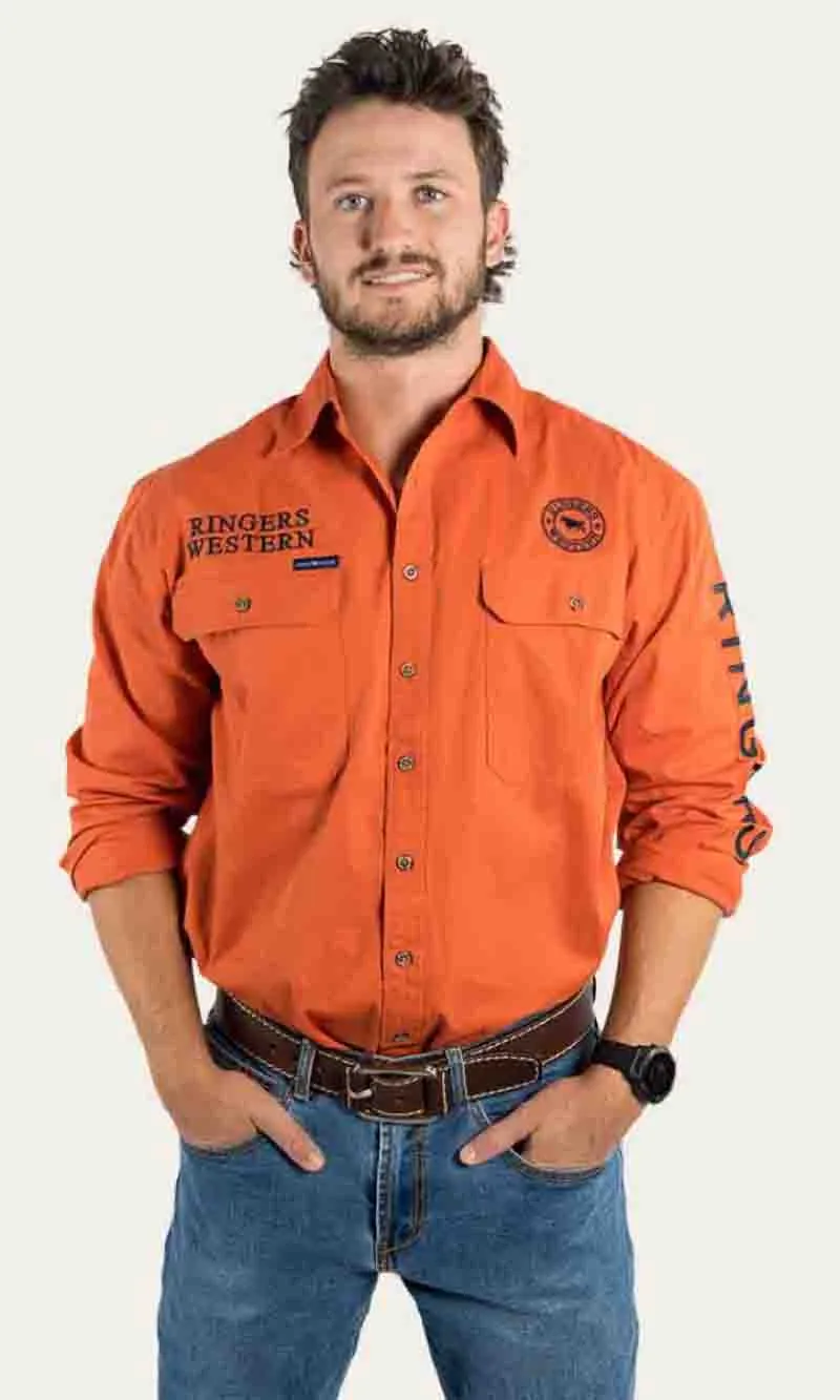 Hawkeye Mens Full Button Workshirt, More Colours