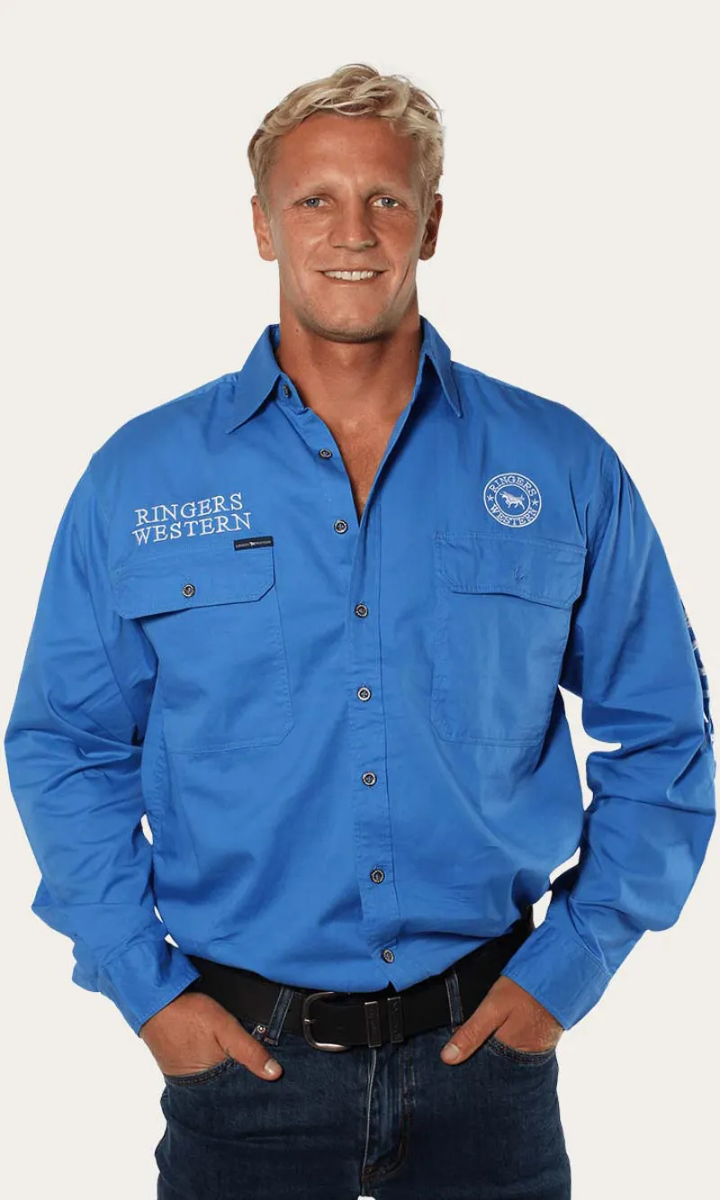 Hawkeye Mens Full Button Workshirt, More Colours