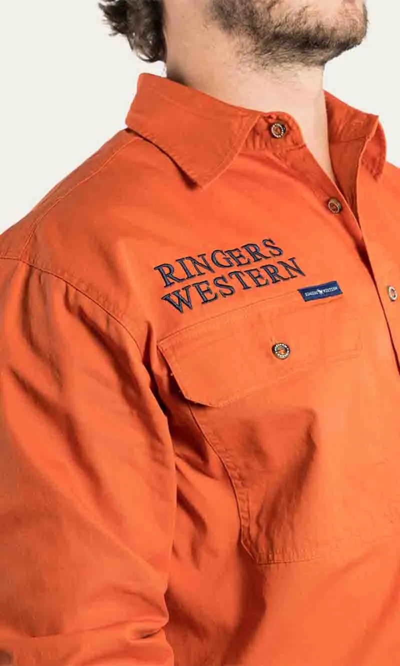 Hawkeye Mens Full Button Workshirt, More Colours