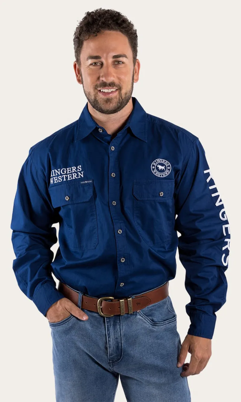 Hawkeye Mens Full Button Workshirt, More Colours