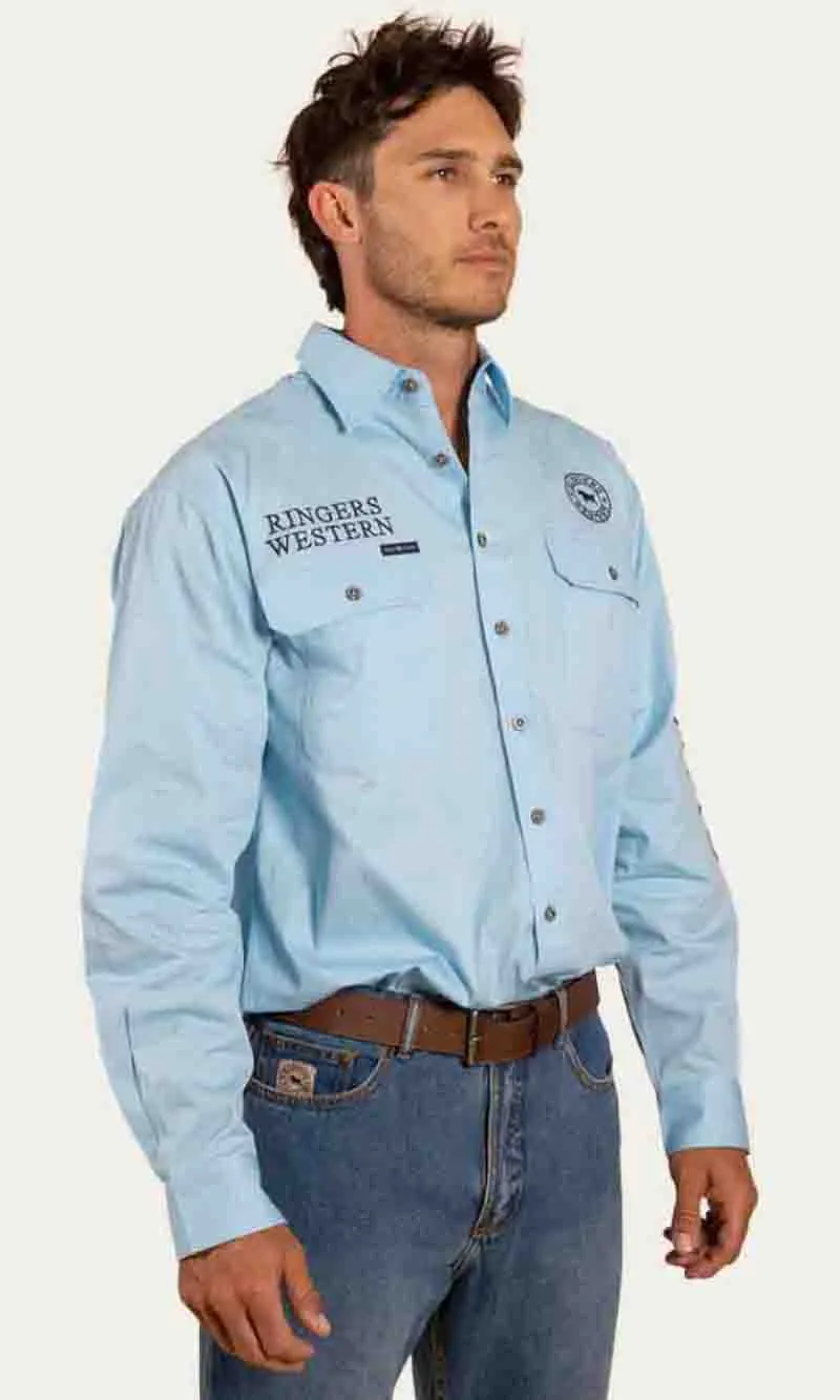 Hawkeye Mens Full Button Workshirt, More Colours