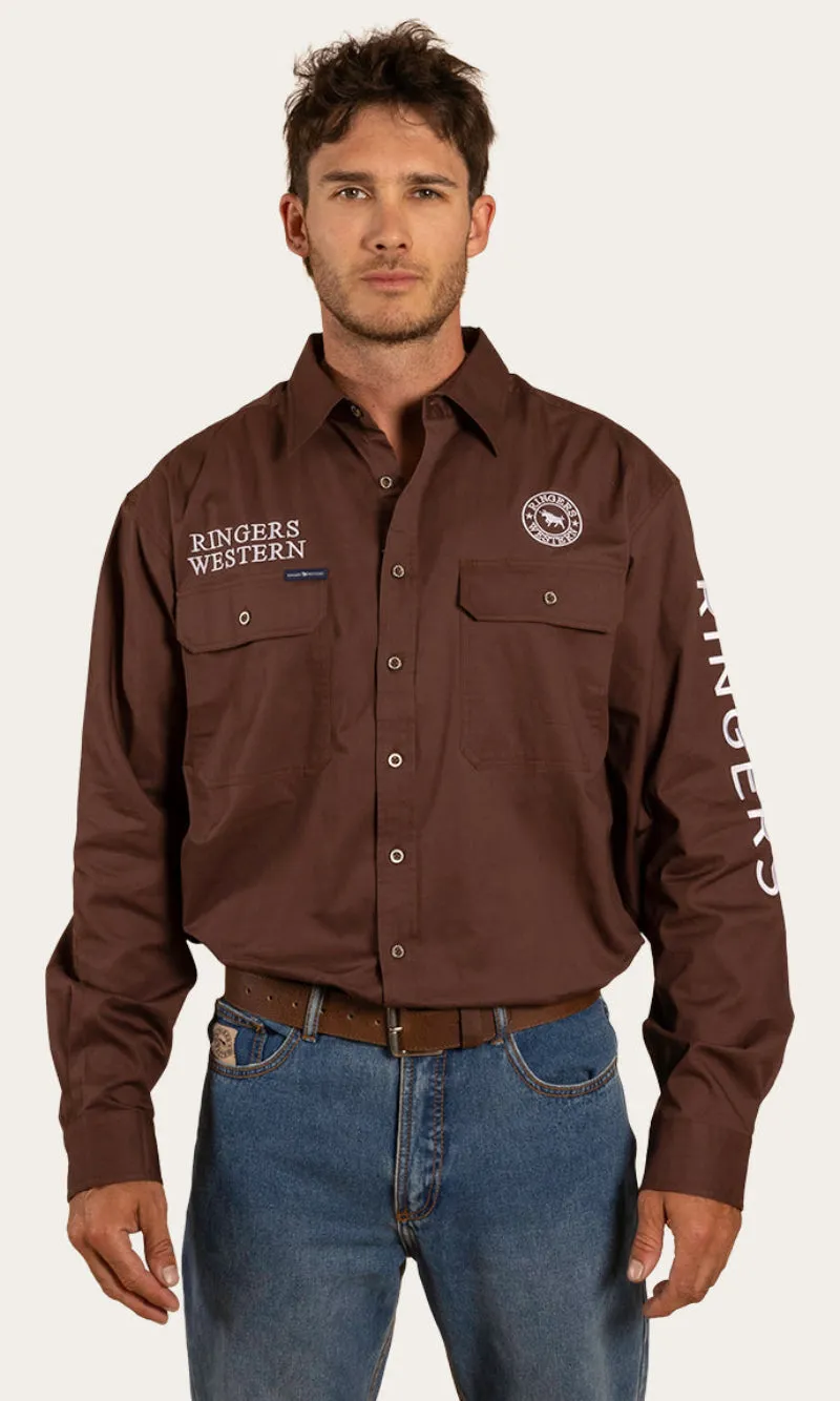 Hawkeye Mens Full Button Workshirt, More Colours