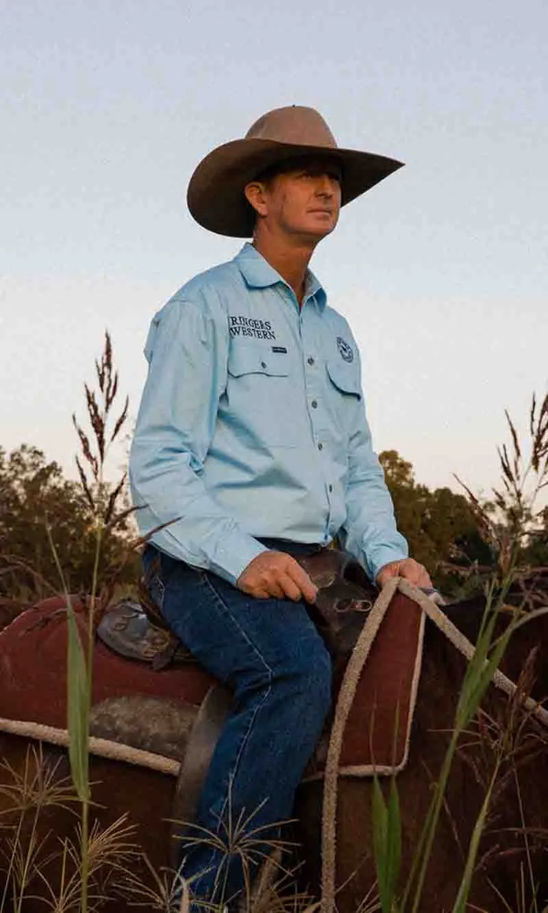 Hawkeye Mens Full Button Workshirt, More Colours
