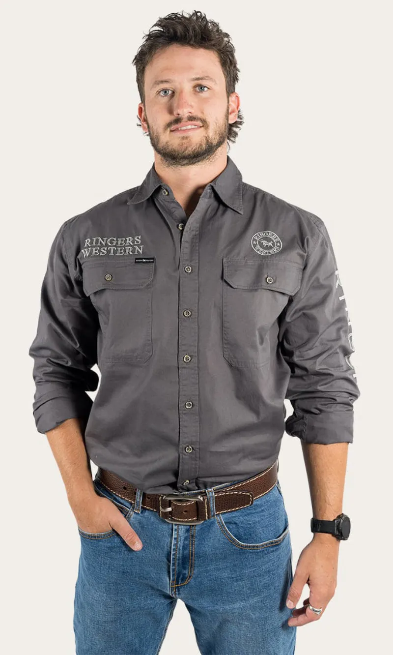 Hawkeye Mens Full Button Workshirt, More Colours