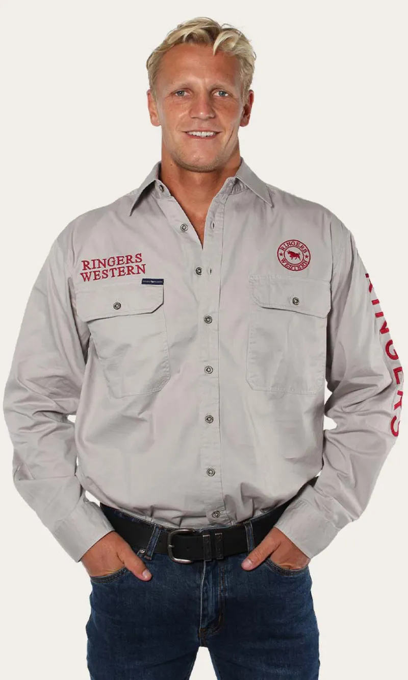 Hawkeye Mens Full Button Workshirt, More Colours