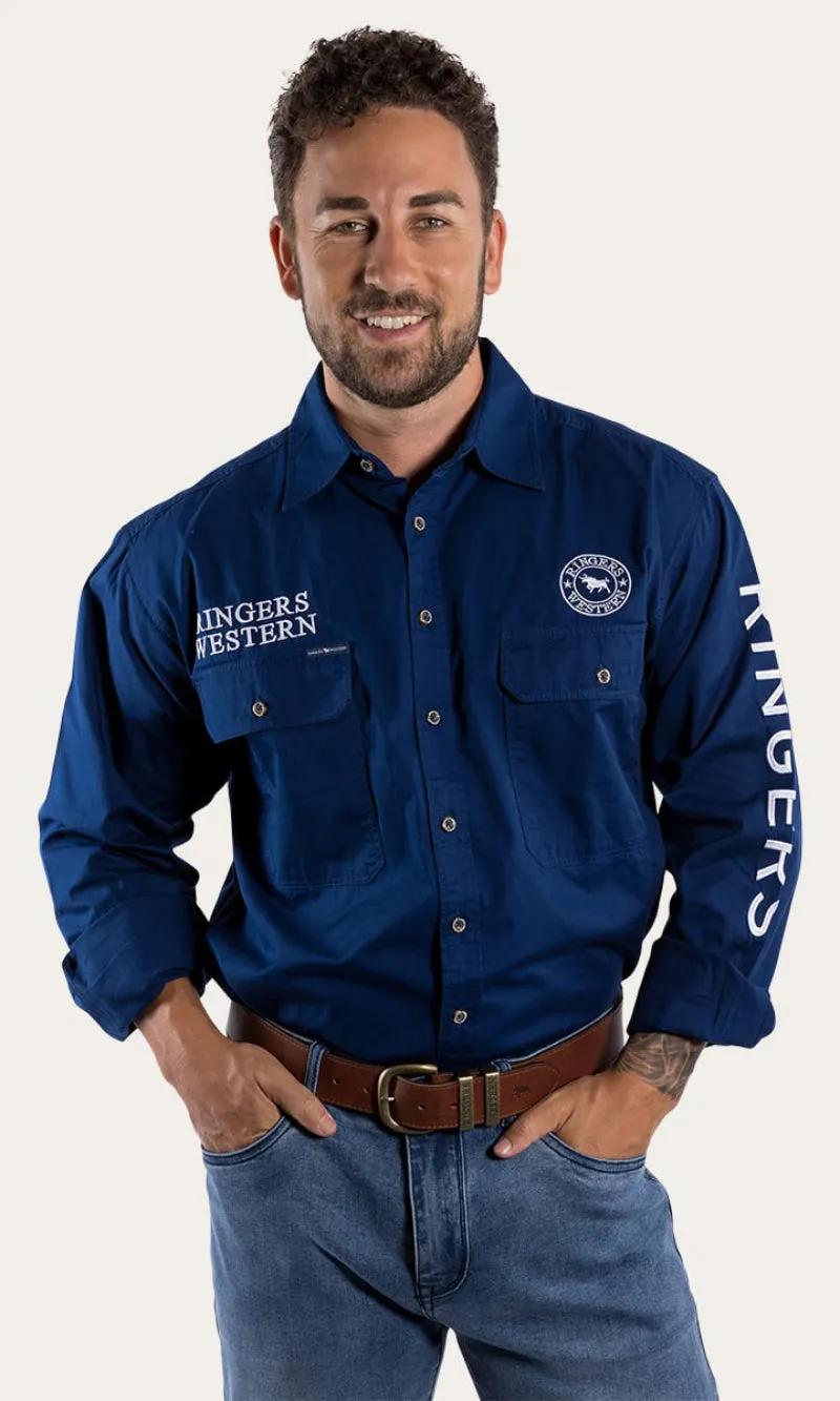 Hawkeye Mens Full Button Workshirt, More Colours