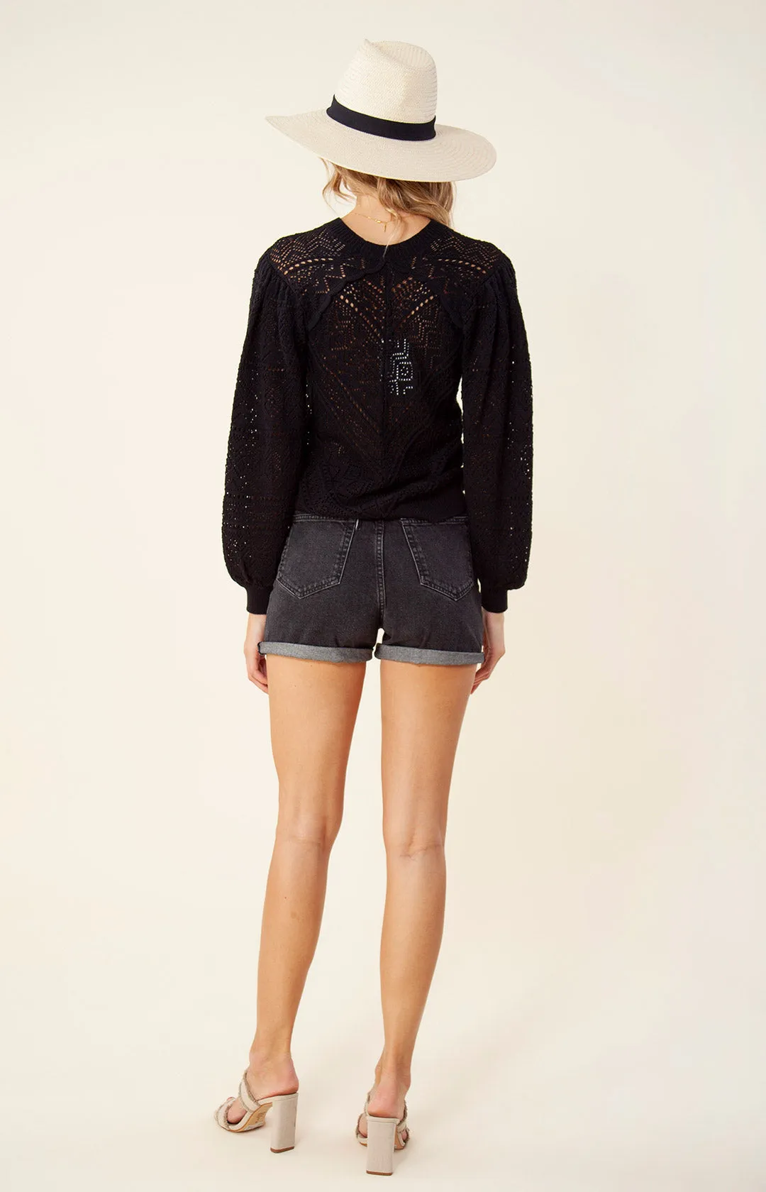 Jovita Pointelle Sweater