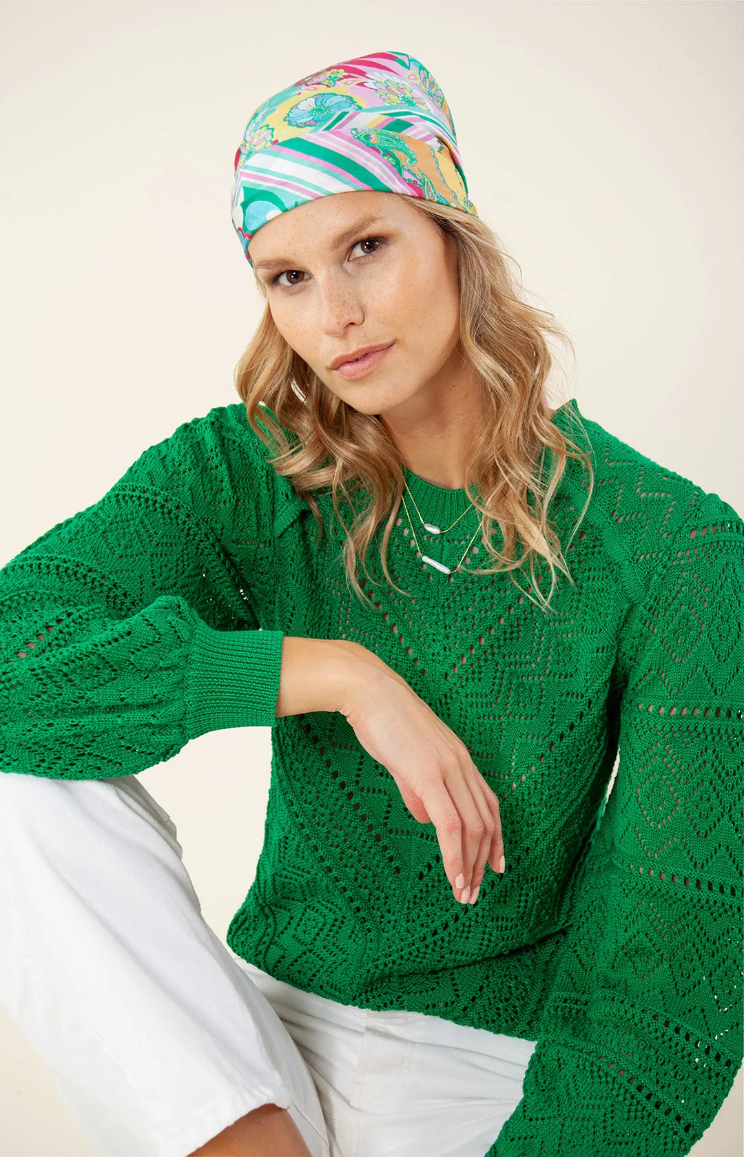 Jovita Pointelle Sweater